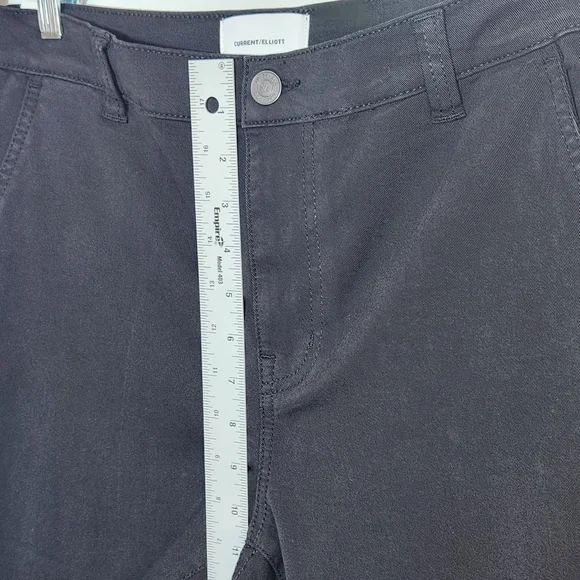 Current/Elliott Black The Confidant Cropped Chino Pants Size 31 NWT - Picture 7 of 12